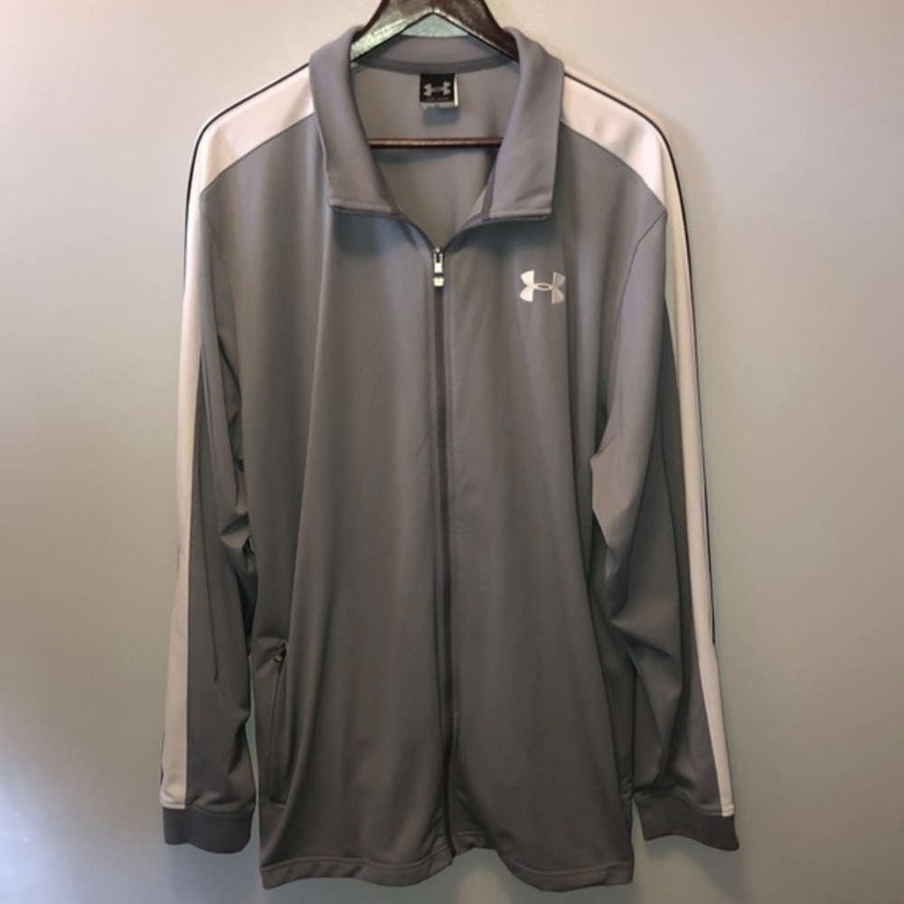 Under Armours‎ Men's Gray Zip-Up Jacket - Size XL "EUC"